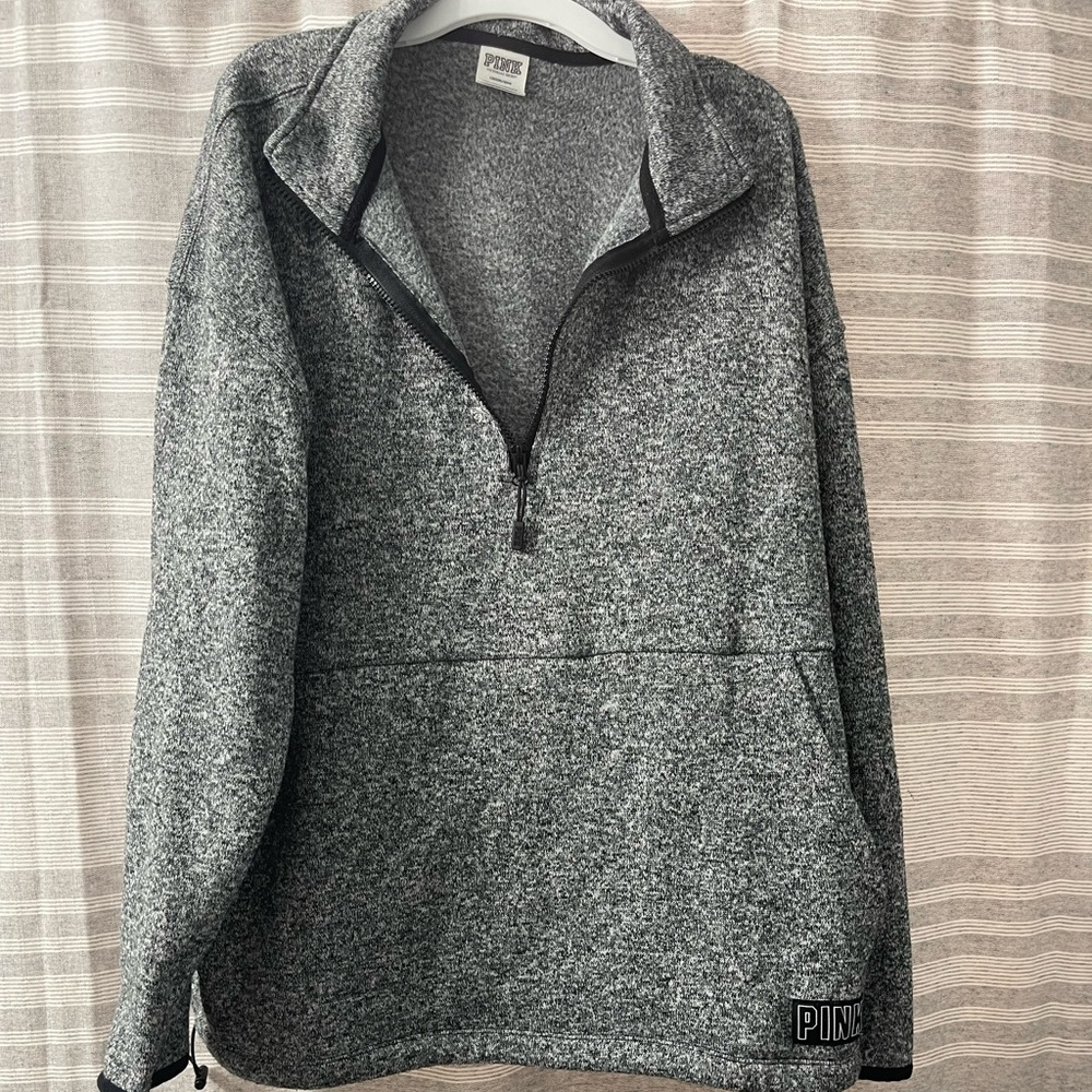 Pink quarter zip